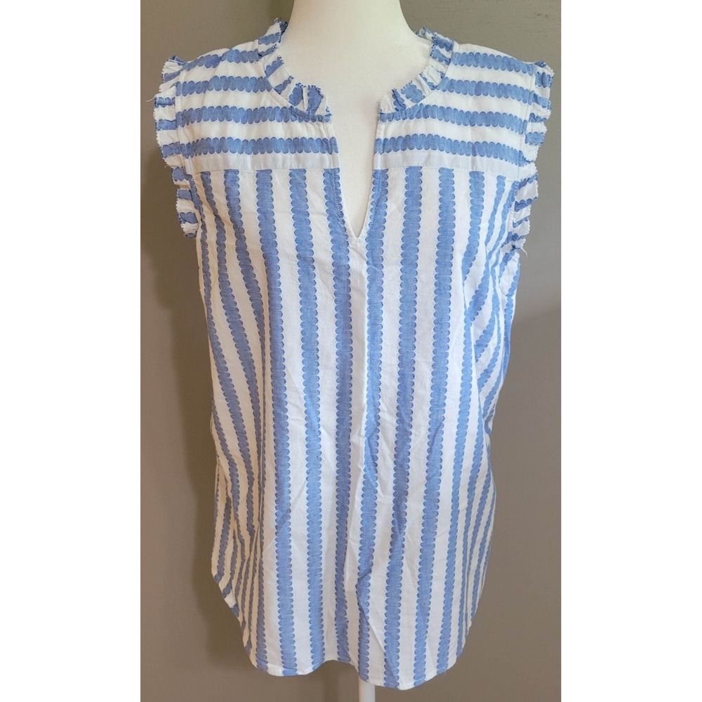 Talbots Lightweight Cotton Striped Tank
